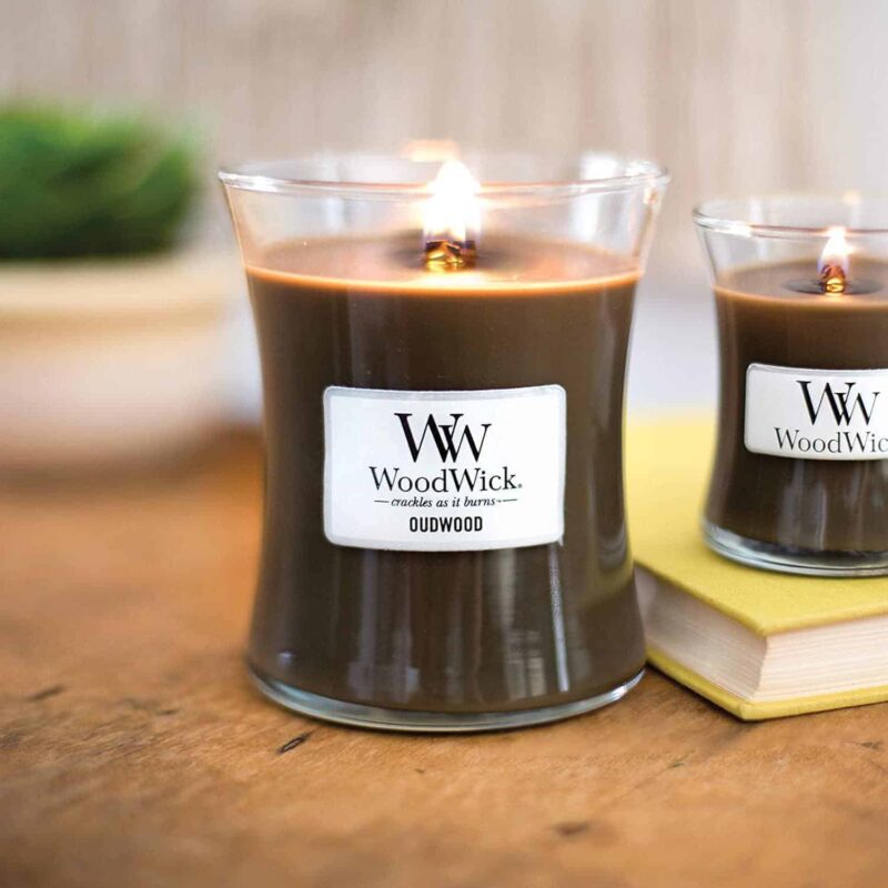 נר WOODWICK שעון חול