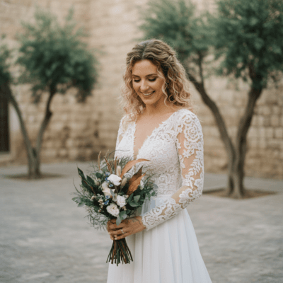 זר כלה Golden Hour