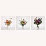 שלושה זרי פרחים קיימים של Wildflower לבחירת זר ראש השנה לפי תקציב